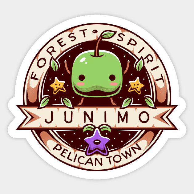 Junimo Forest Spirit Sticker by Alundrart